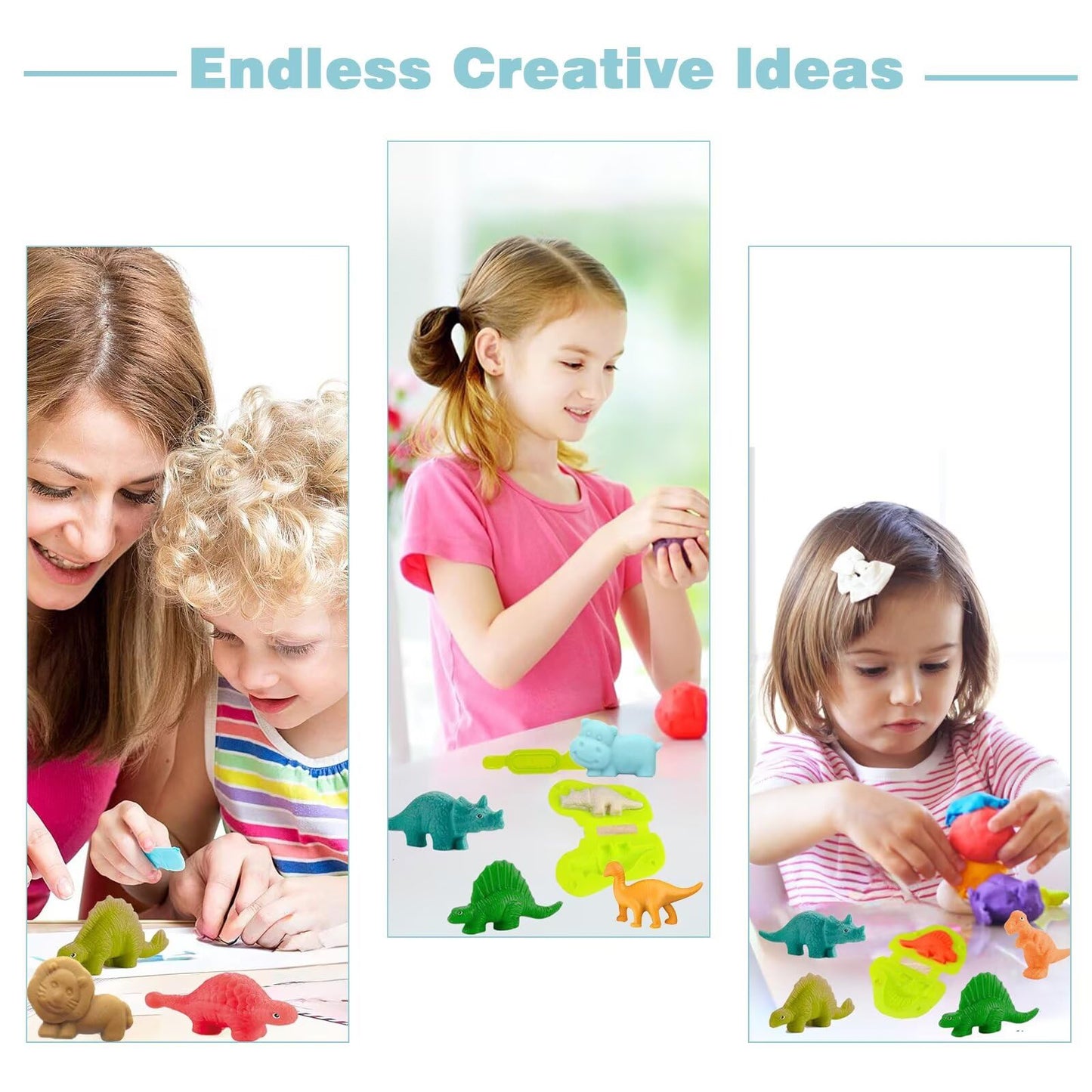 Yiklucg 53-Piece Play Dough Tools Set | Creative Dough Accessories for Kids 3-8