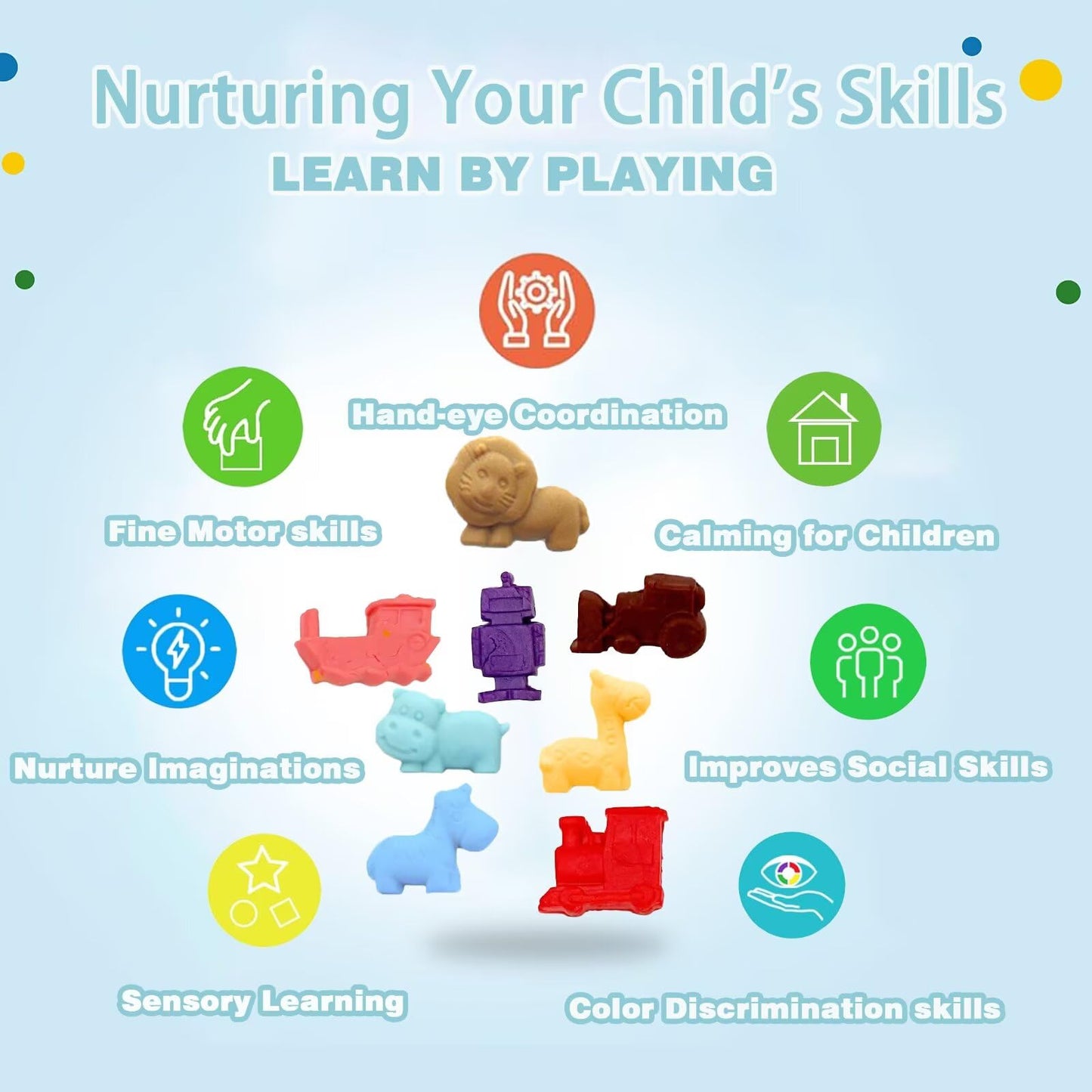 Yiklucg 53-Piece Play Dough Tools Set | Creative Dough Accessories for Kids 3-8