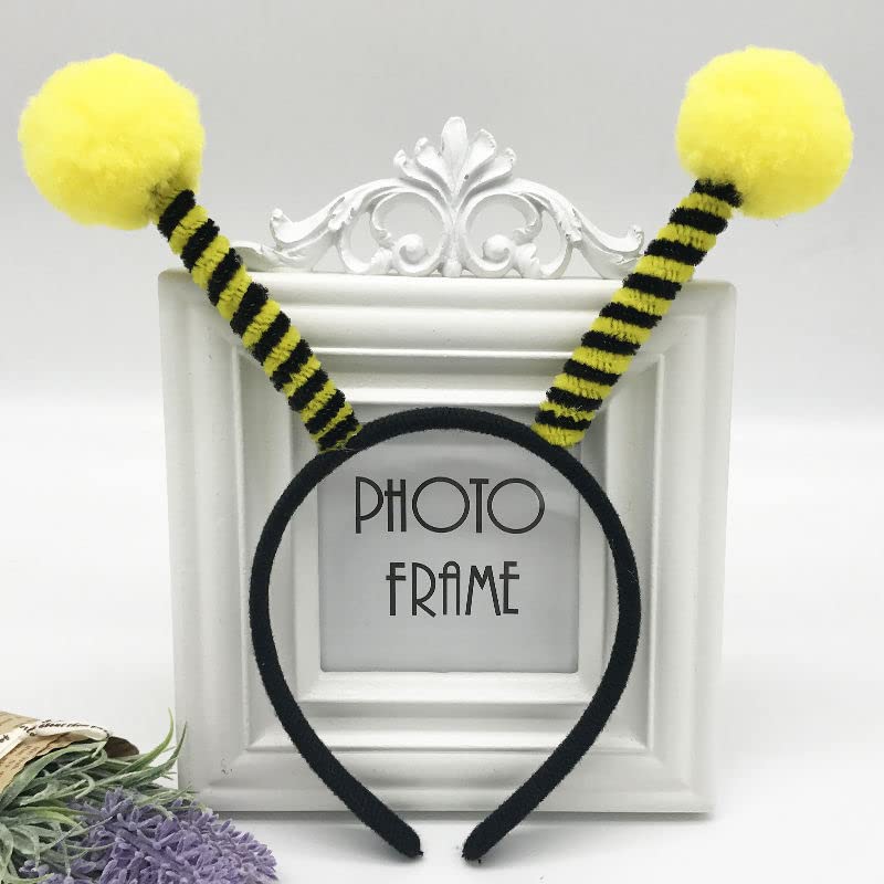 Yilistore Bee Headband – Yellow Antenna Party Accessory for Halloween & Christmas