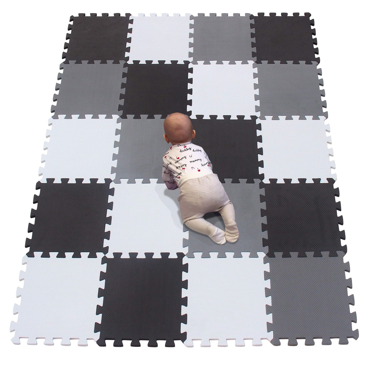 YIMINYUER 20 Tiles Puzzle Play Mats – Thick 1cm EVA Foam Interlocking Floor Mats for Kids