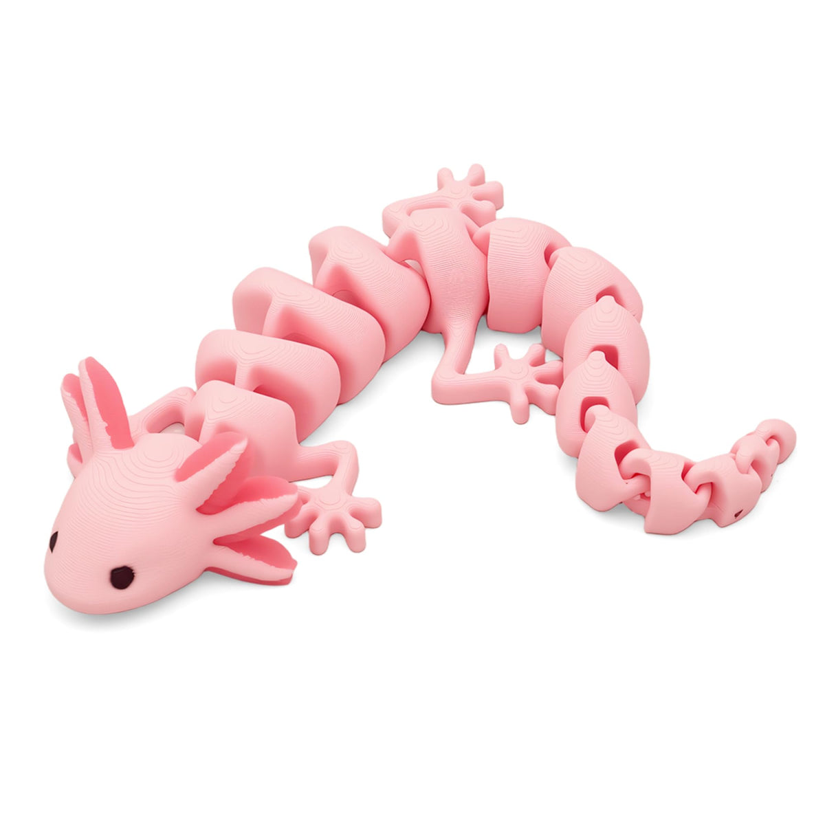 Yipintang 3D Printed Creature: 7-Inch Pink Axolotl Fidget Desk Decor