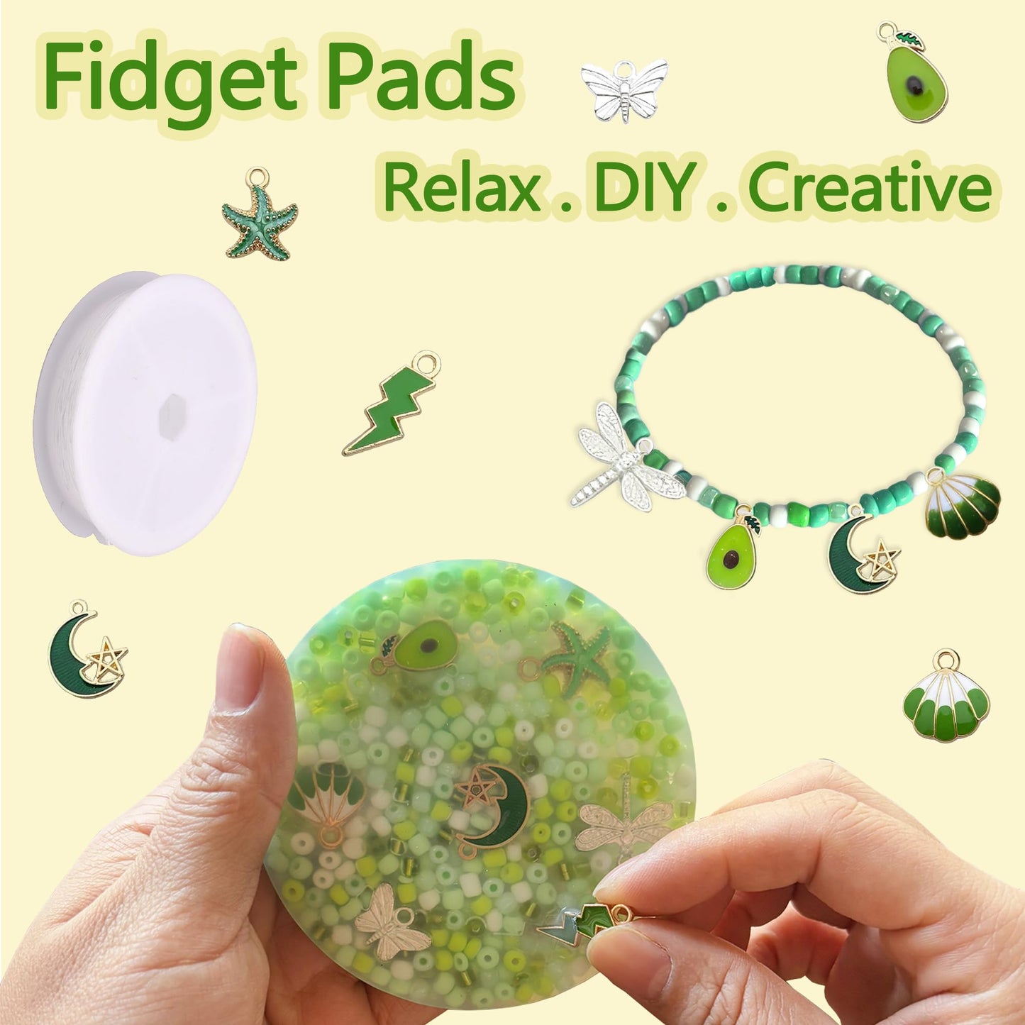 Yiranok Picky Pads – 4 Multicolor Fidget Pads for Anxiety, ADHD, Stress Relief