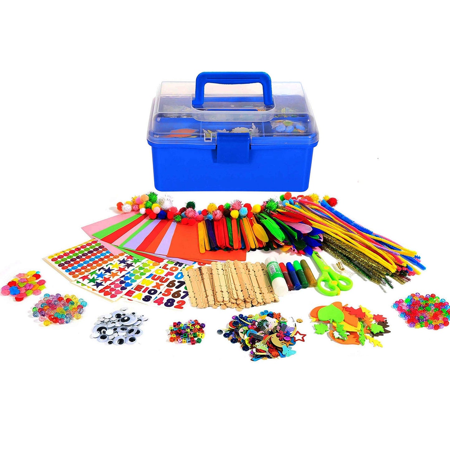 YITOHOP Kids Arts and Crafts Kit — 1000+ Pieces in Travel Box