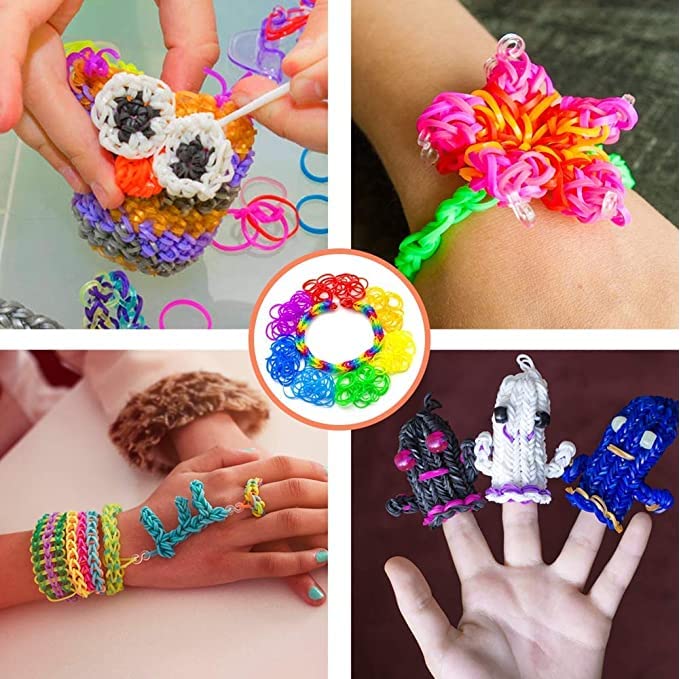 YITOHOP 12080+ Loom Bands Kit – Bracelet Making Set with 11k+ Bands, Beads & Tools