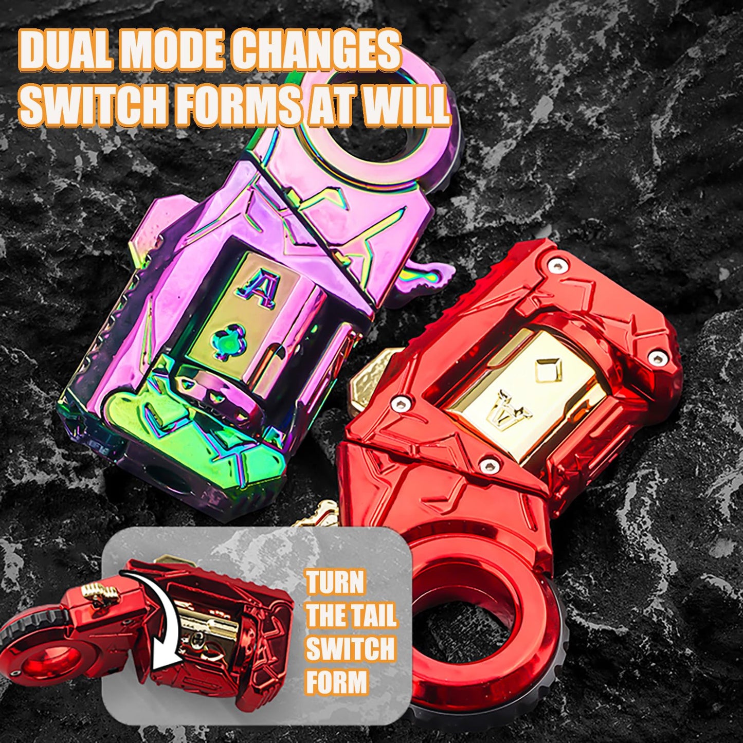 Yiuhhad Stress Relief Fidget Slider — Alloy Metal Dual-Form Decompression Toy