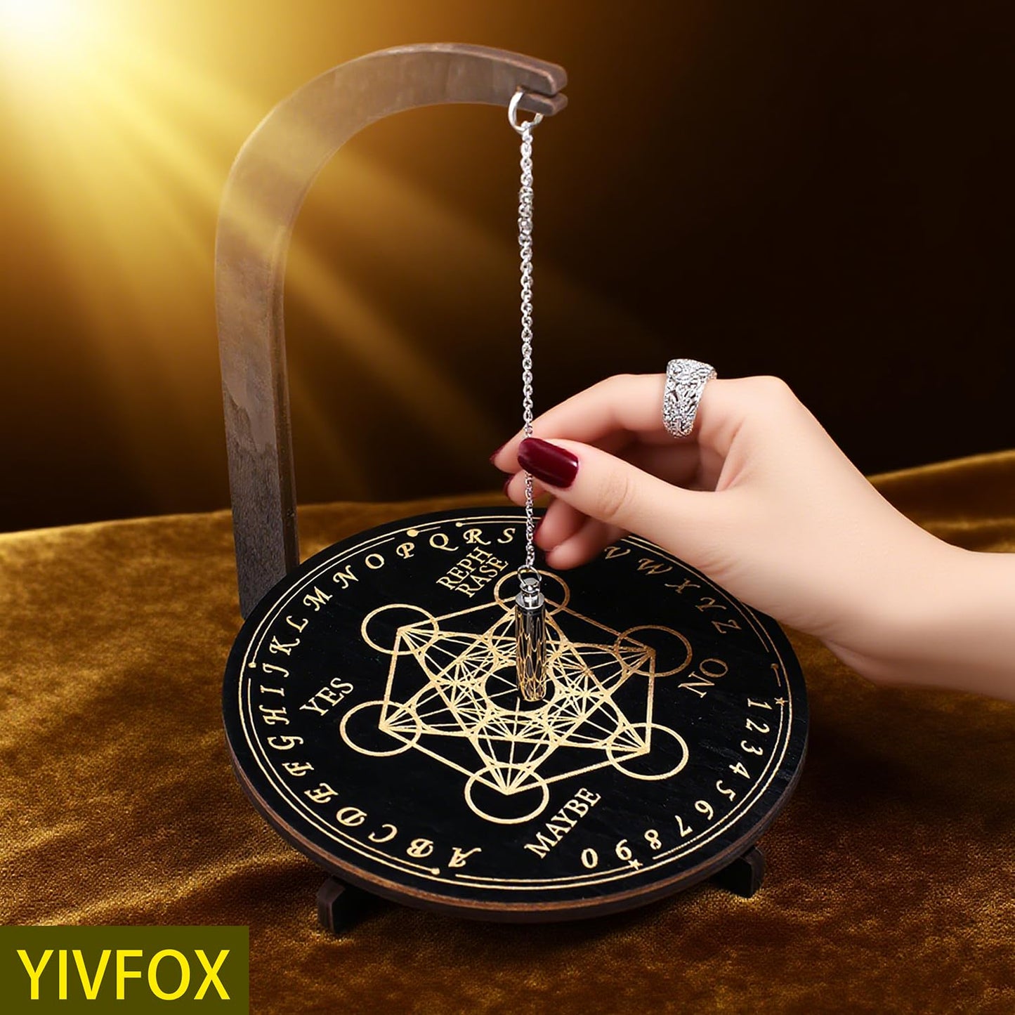YIVFOX Mysterious and Downing Pendulum Stand Magnetic (4 Patterns) – 24x8.5x7 cm
