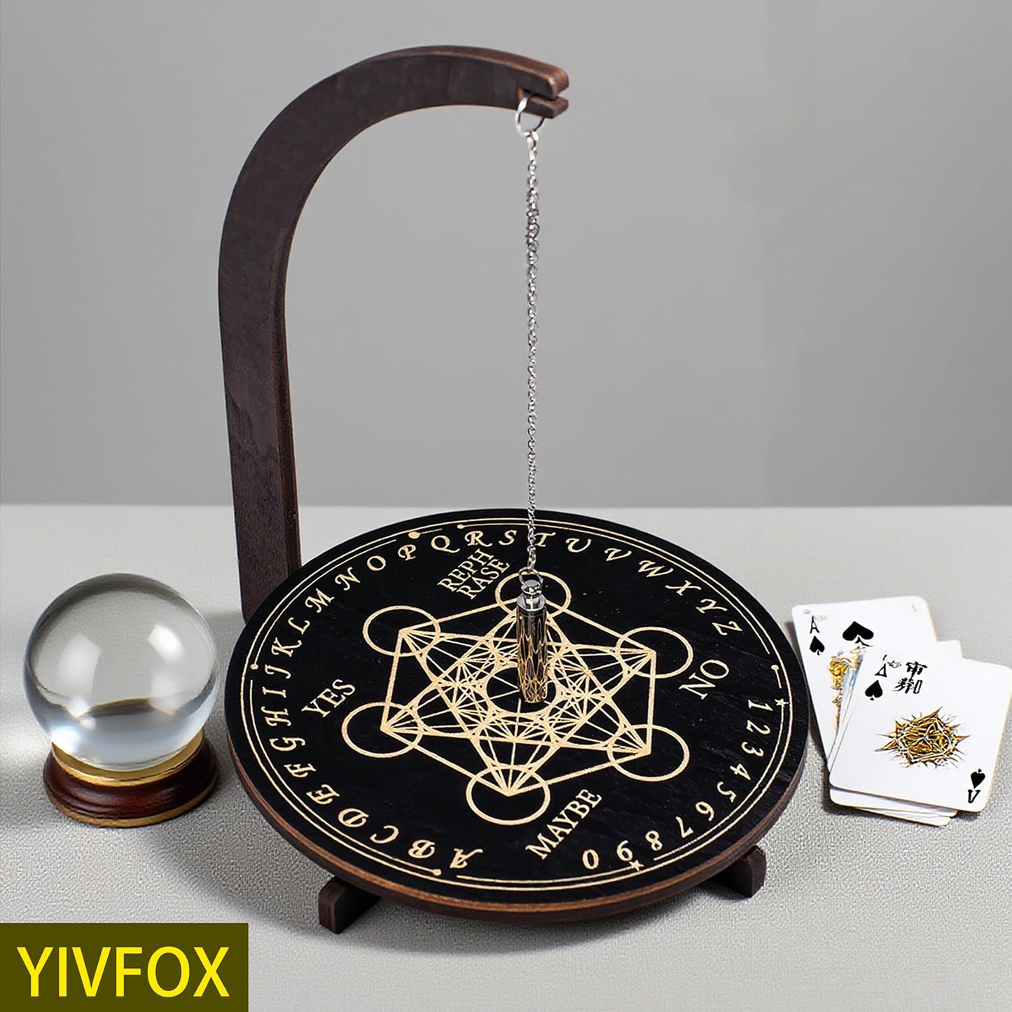 YIVFOX Mysterious and Downing Pendulum Stand Magnetic (4 Patterns) – 24x8.5x7 cm