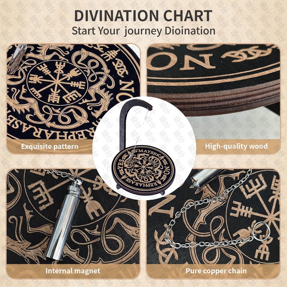 YIVFOX Pendulum Stand Magnet – 4 Patterns, 24x8.5x7 in | Nordic Dragon Darring Stand