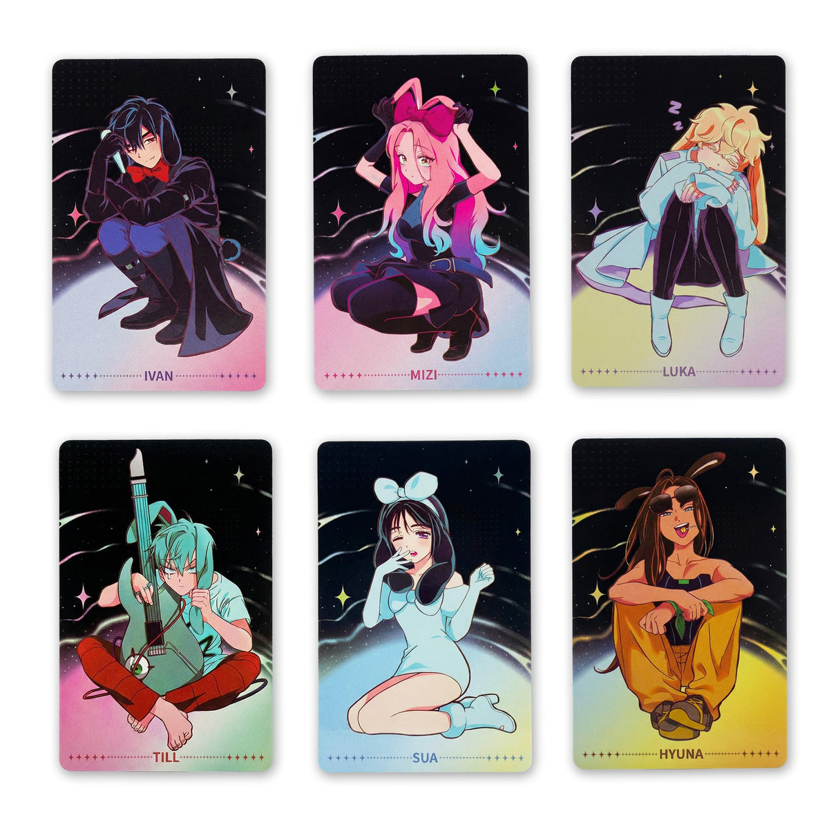 YJacuing Alien Stage Rabbit Series Collectible Photocards – Official ALNST 6-Card Pack