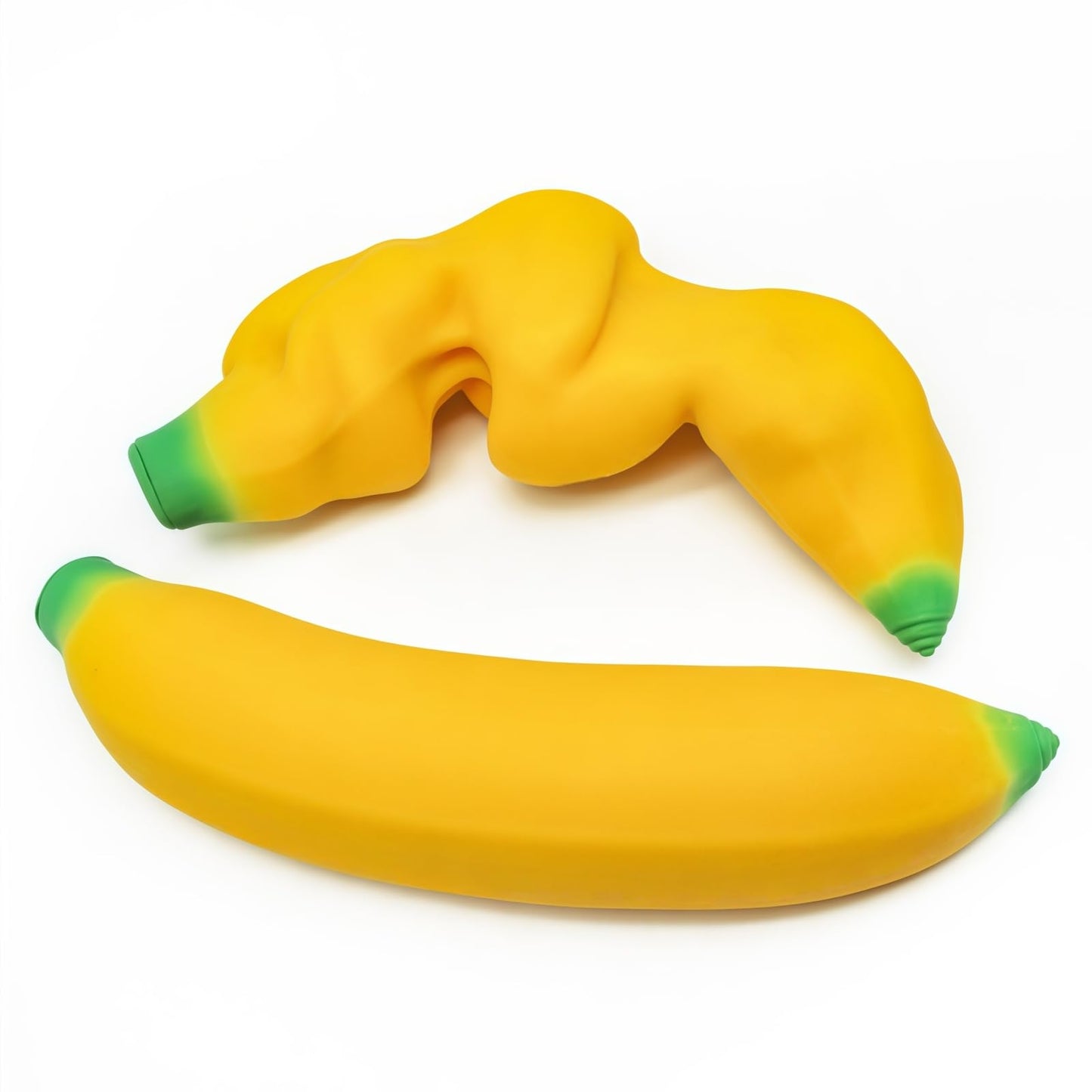 YJHWLF Stretchy Glue-Sand Banana Toy – Latex Soft Decompression, 2-Pack for All Ages