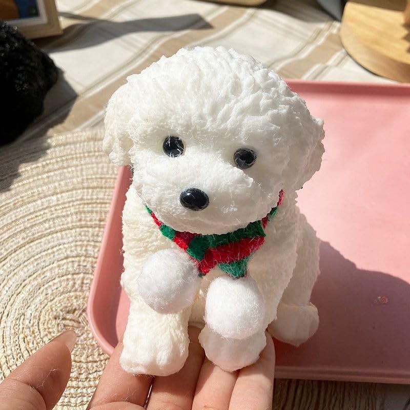 YJPPDD Big Taba Squishy Dog – Extra-Large Soft Stress Relief Toy (White Teddy)