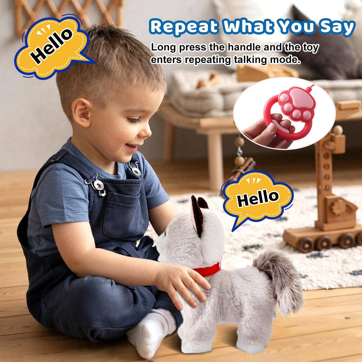 Ylpaprm Walking Cat Set – Interactive Talking Toy Kitten for Kids