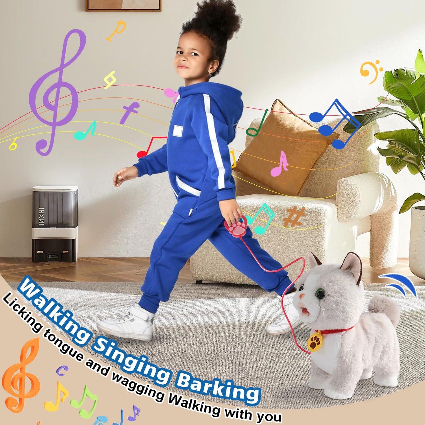 Ylpaprm Walking Cat Set – Interactive Talking Toy Kitten for Kids
