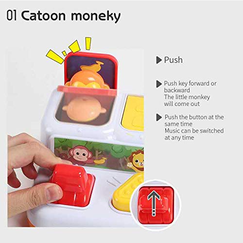 YMDLY Toys Animal Park Interactive Pop Up Music Toy — Early Education for Babies & Toddlers