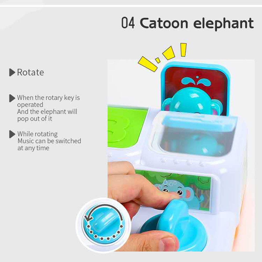 YMDLY Toys Animal Park Interactive Pop Up Music Toy — Early Education for Babies & Toddlers