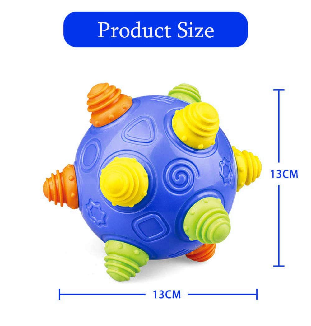 YMDLY Toys Toddlers Music Ball – Dancing Move & Crawl Ball (Navy Blue)