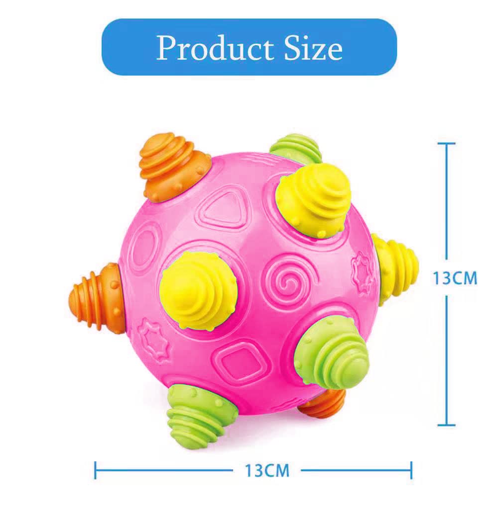 YMDLY Toys Toddlers Music Shake Ball – Navy Blue, Crawling & Sensory Learning Ball (18+ Months)