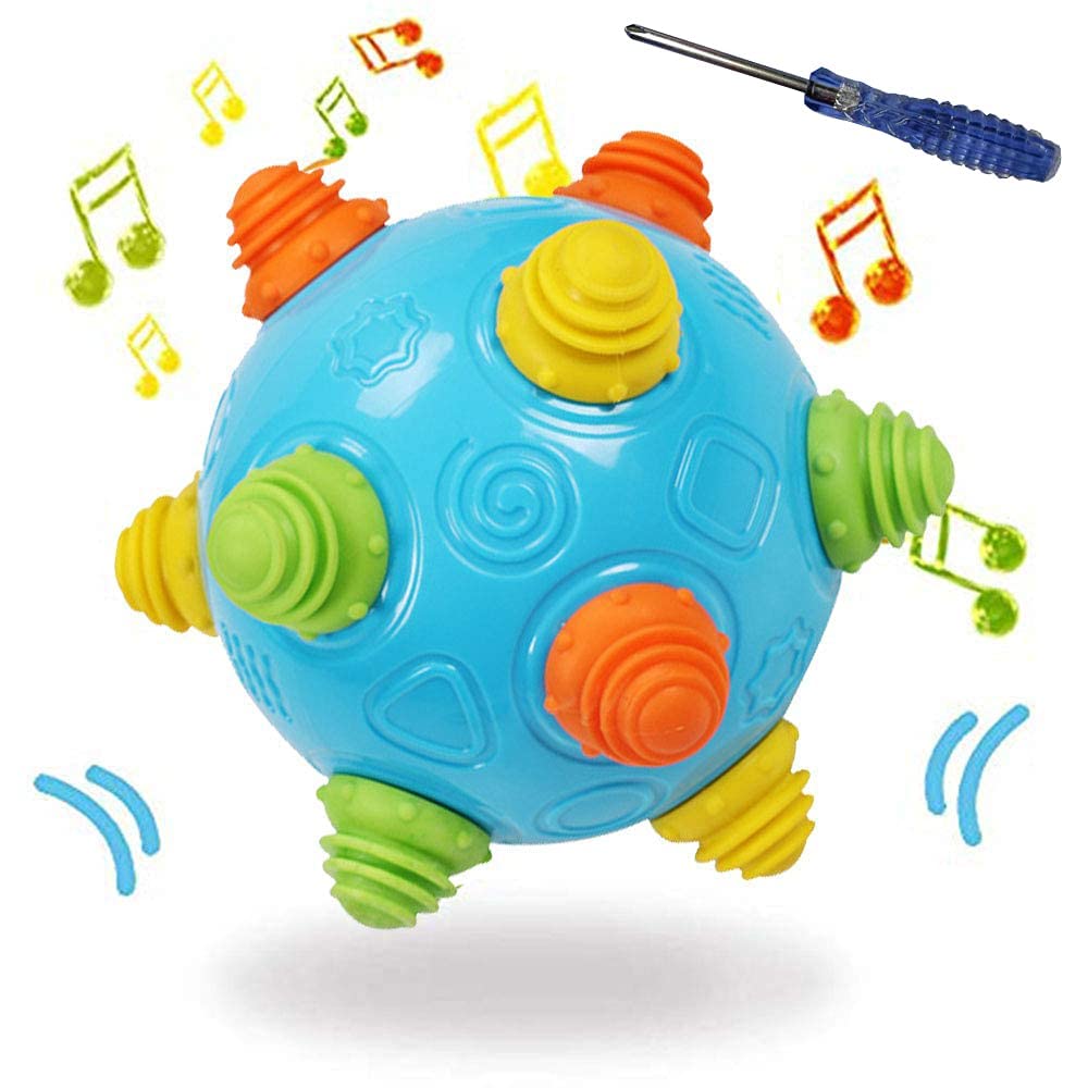 YMDLY Toys Toddlers Music Shake Ball – Dancing, Self-Rolling Baby Toy for 18+ Months