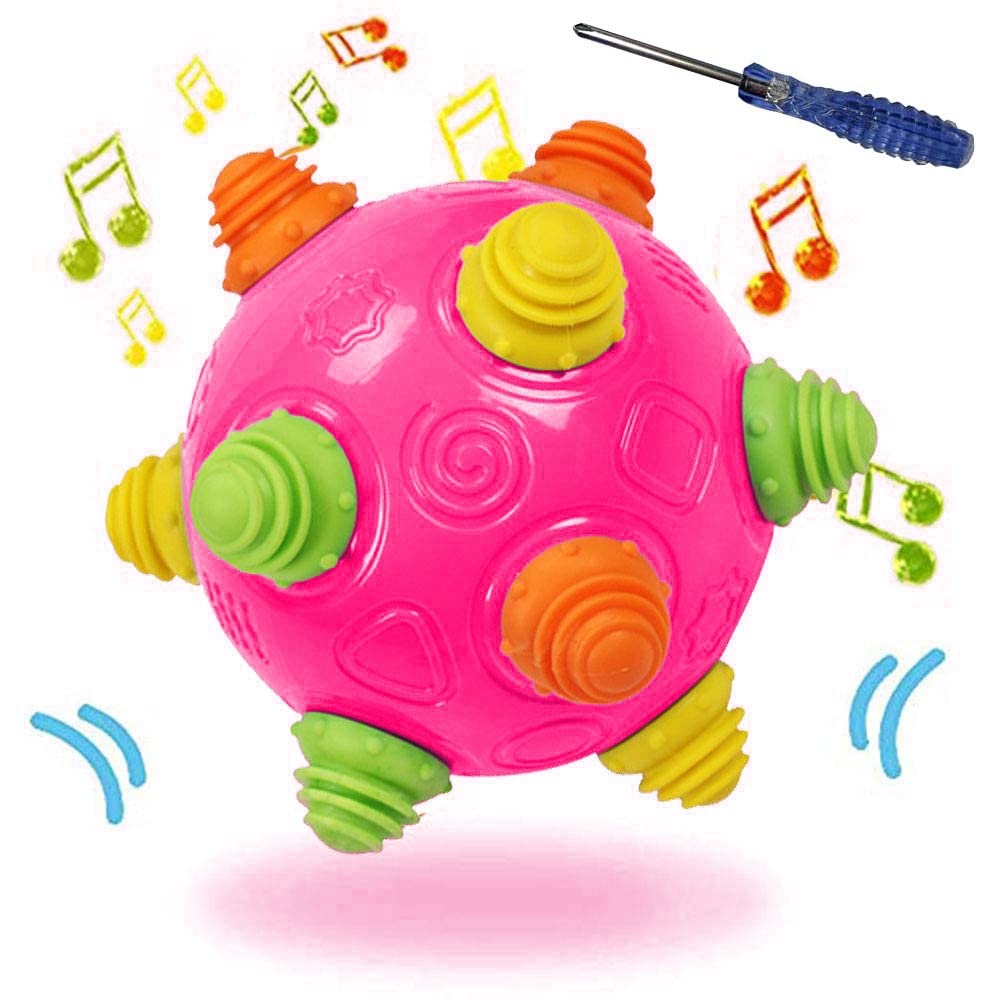YMDLY Toys Toddlers Music Shake Ball – Navy Blue, Crawling & Sensory Learning Ball (18+ Months)