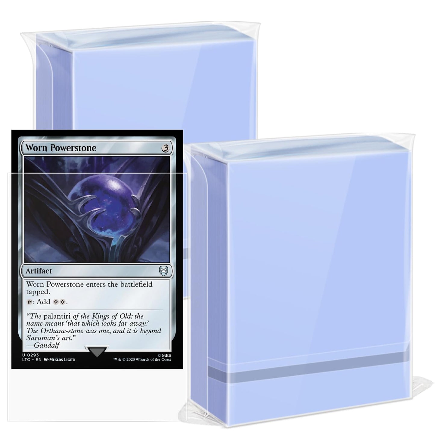 YMluky Card Sleeves - Standard 66x91mm, Matte & Clear Protection for MTG, Yugioh & Sports Cards