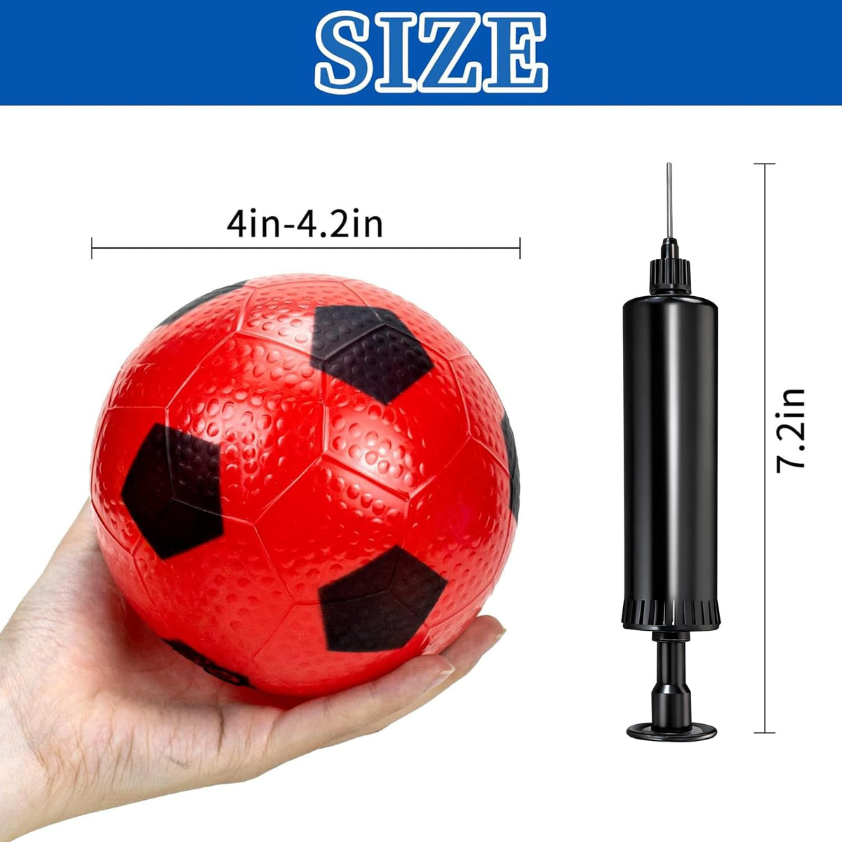 Ynanimery 12 Pack Mini Soccer Balls – 4'' Inflatable Kids Balls for Indoor & Outdoor Play