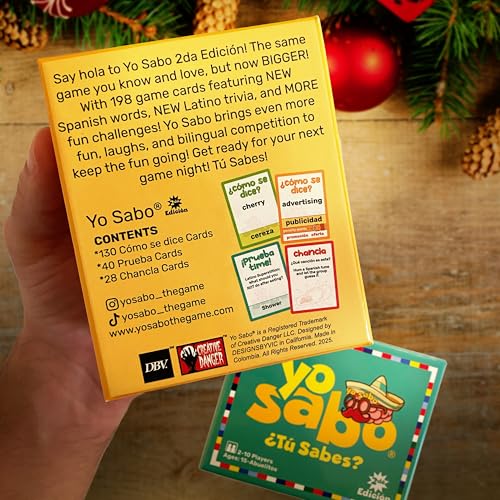 Yo Sabo Edition 2: New Family-Friendly Bilingual Card Game – 198 Cards