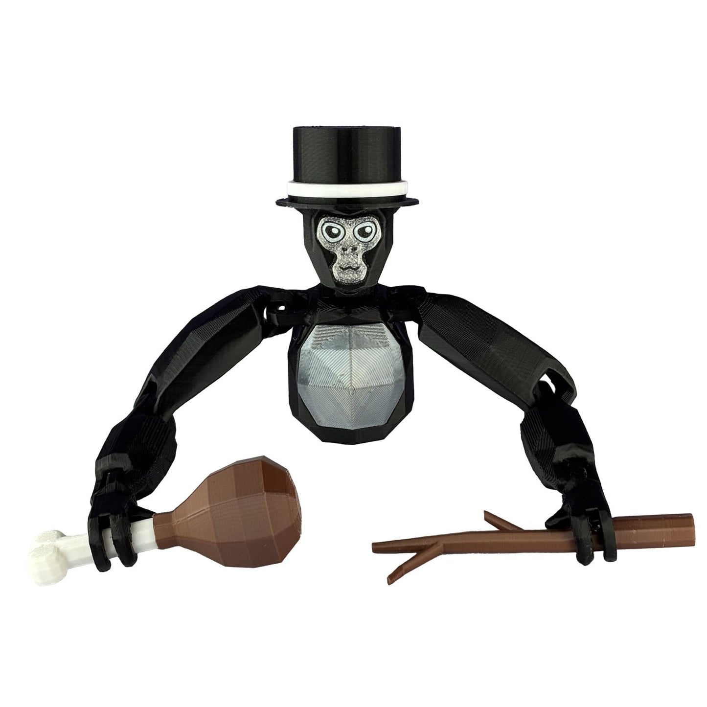 Yobbogo Monkey Tag Model – 6-Inch Poseable Adult Collectible with Stand & Accessories
