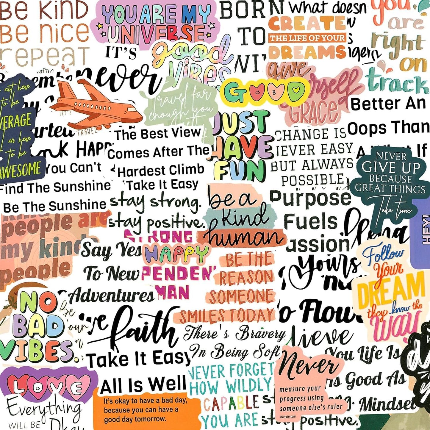 Yodeeni 120pcs Inspirational Stickers – Motivational Office, Journal & Laptop Decor