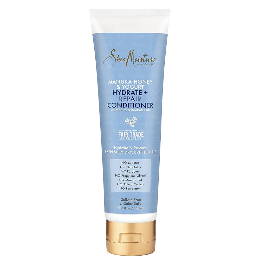Shea Moisture Manuka Honey & Yogurt Hydrate + Repair Conditioner 10.5 oz / 305 ml - Intensive Hydration & Repair for Dry, Damaged & Curly Hair
