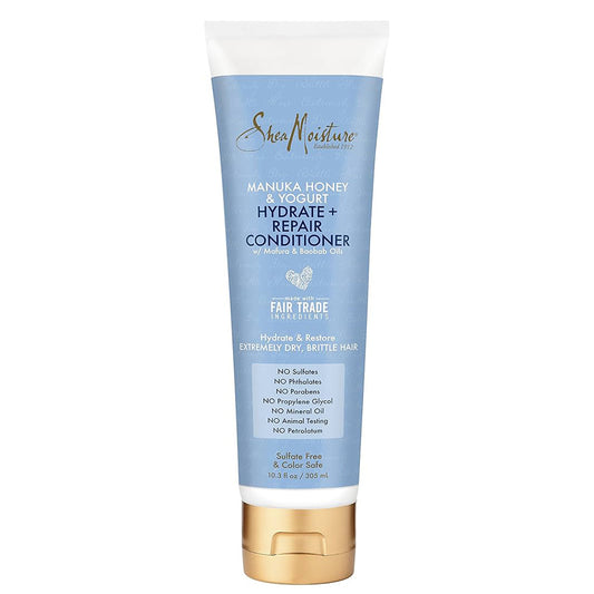 Shea Moisture Manuka Honey & Yogurt Hydrate + Repair Conditioner 10.5 oz / 305 ml - Intensive Hydration & Repair for Dry, Damaged & Curly Hair