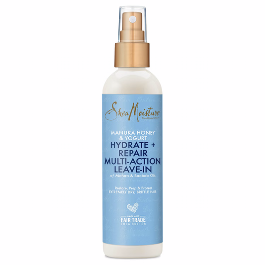 Shea Moisture Manuka Honey & Yogurt Hydrate + Repair Multi-Action Leave-In 8 oz / 237 ml - For Damaged, Dry, & Frizzy Hair
