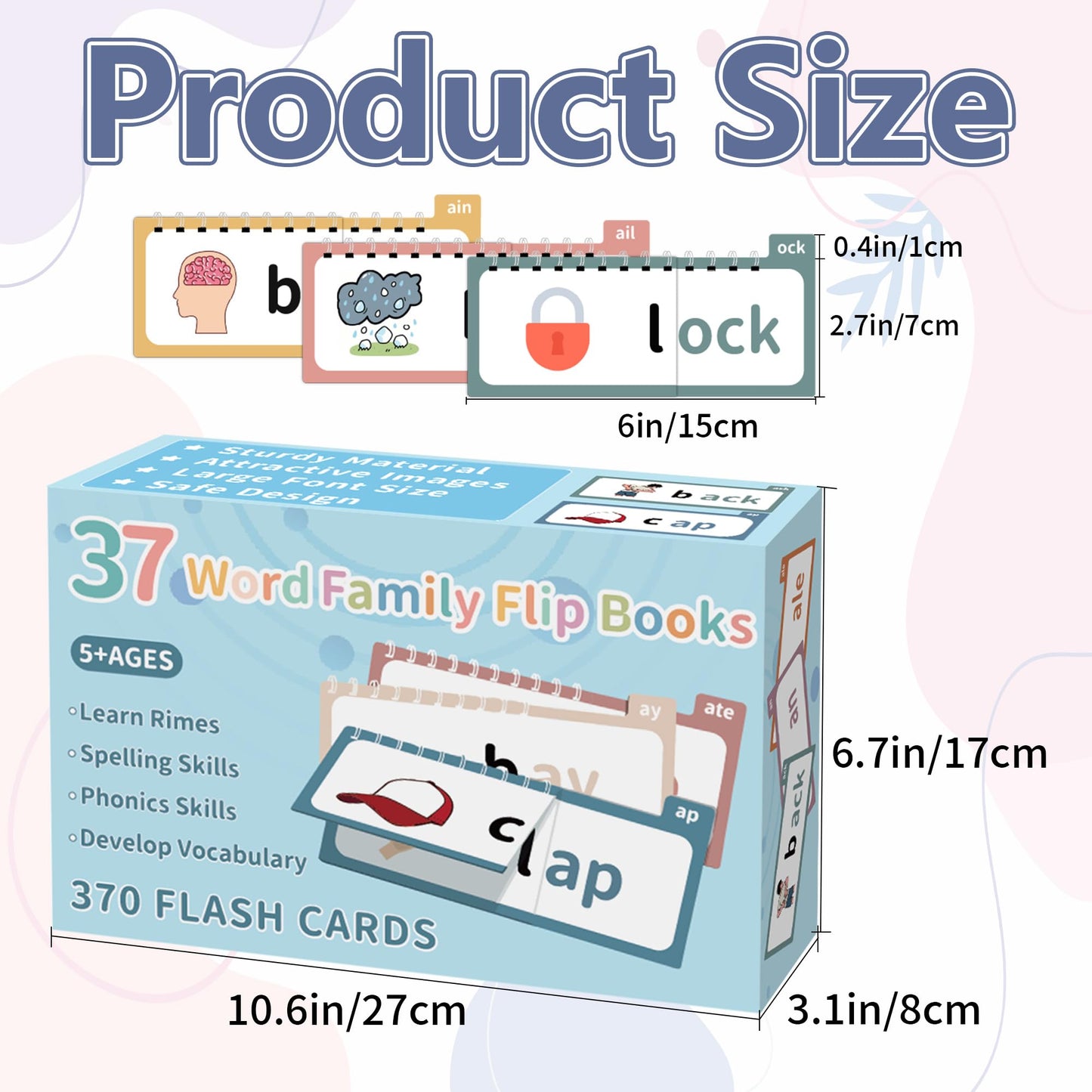 Yoink Word Family Build Book – 37 Read & Rhyme Flip Books for Kids | Phonics, Sight Words & Vocabulary