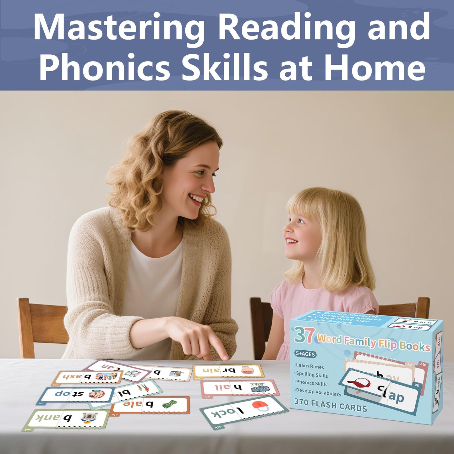 Yoink Word Family Build Book – 37 Read & Rhyme Flip Books for Kids | Phonics, Sight Words & Vocabulary