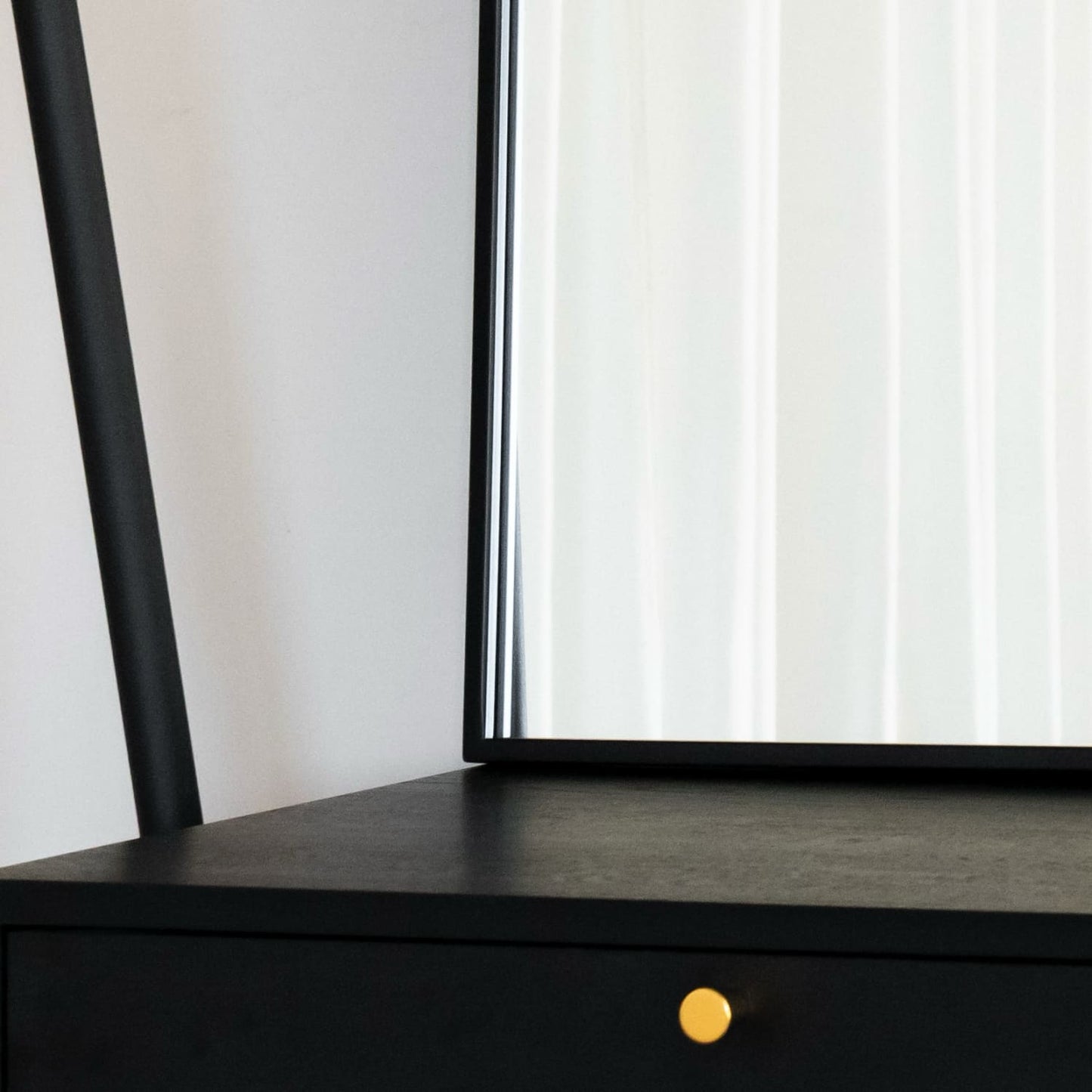 Yoko - Black Metal Gentle Arch Mirror - 95cm x 120cm