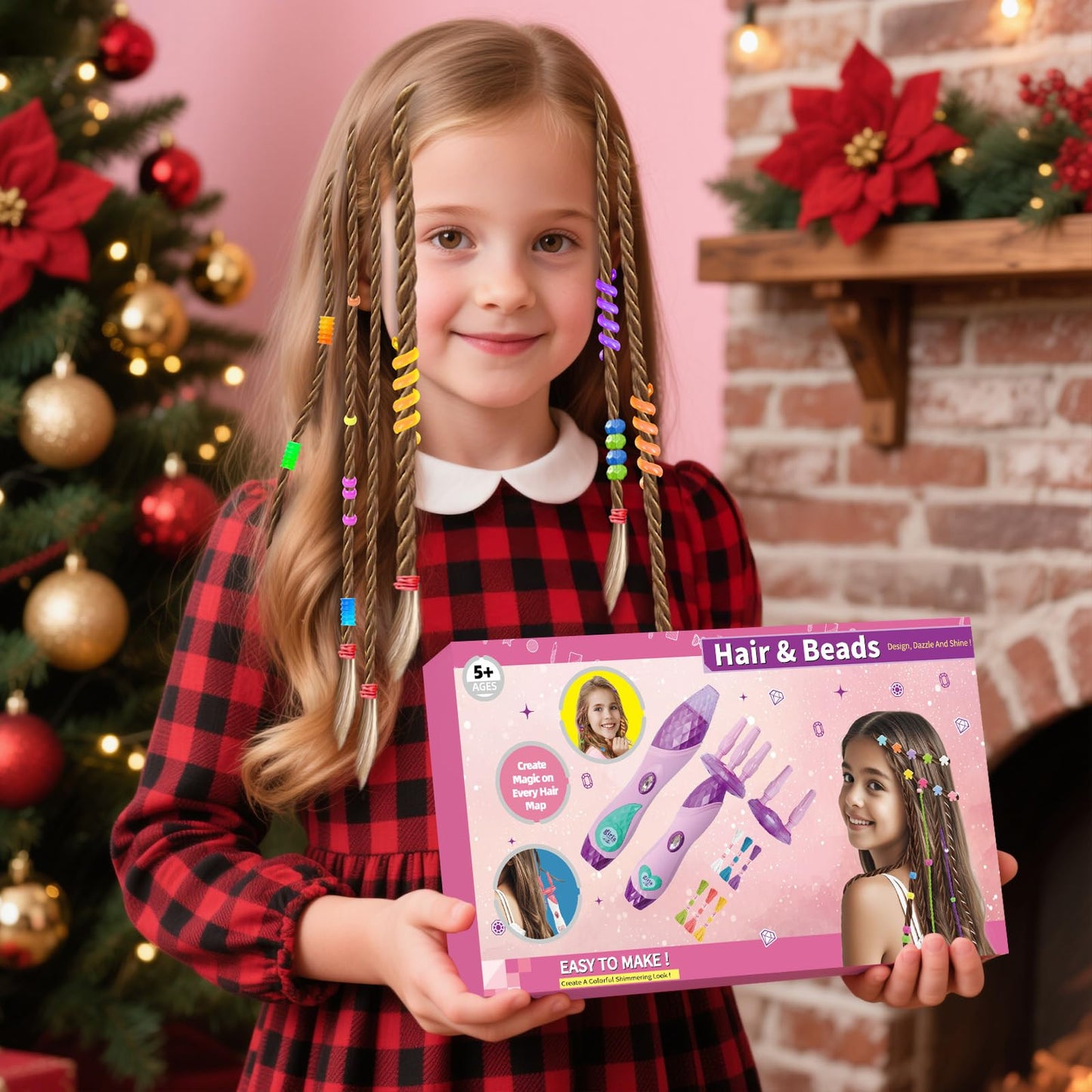 Yoloflix Hair Braiding Machine – Kids Hair Styling Toy Set with Beads & Accessories