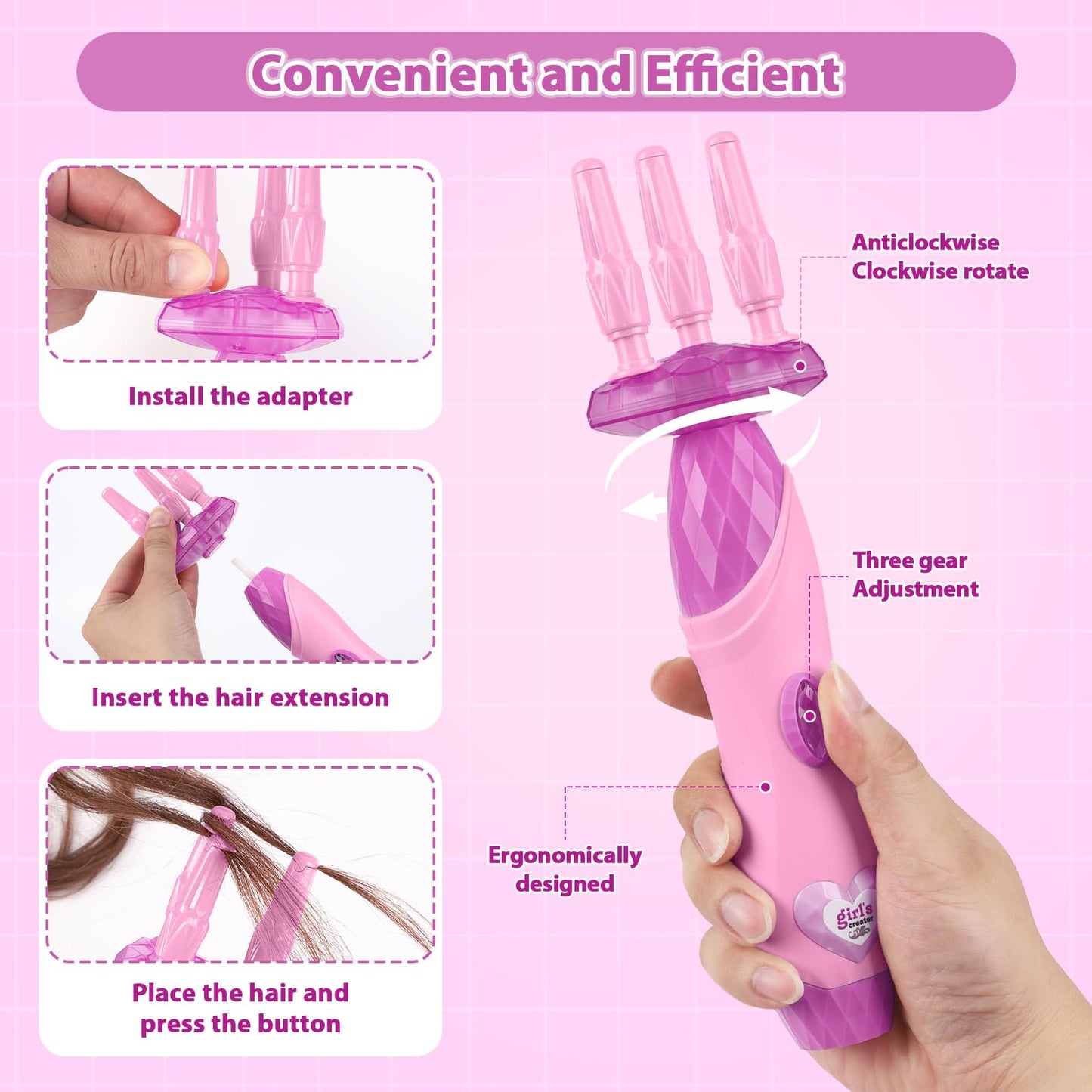 Yoloflix Hair Salon Toys: Automatic Braiding Machine for Girls