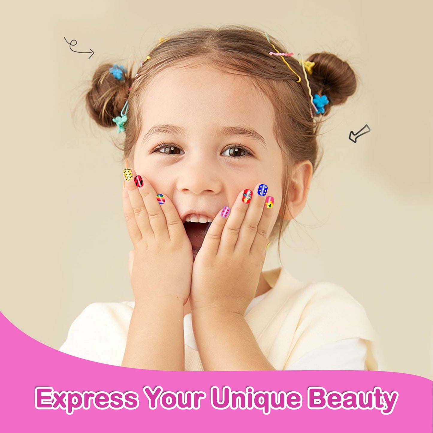 Yoloflix Kids Spa Kit for Girls — Nail Art Studio & Foot Spa Party Set for Ages 6–12