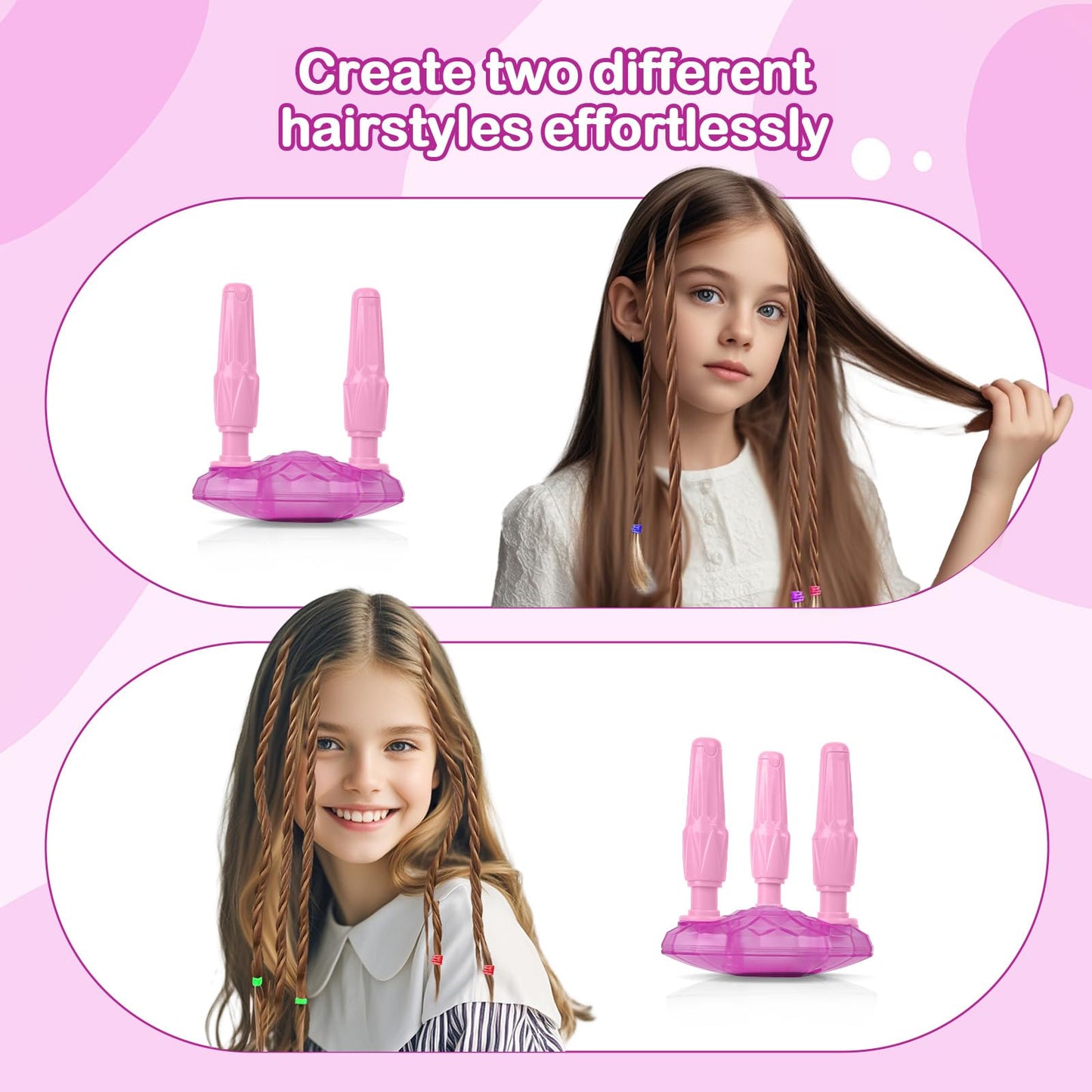 Yoloflix Hair Braiding Machine – Kids Hair Styling Toy Set with Beads & Accessories