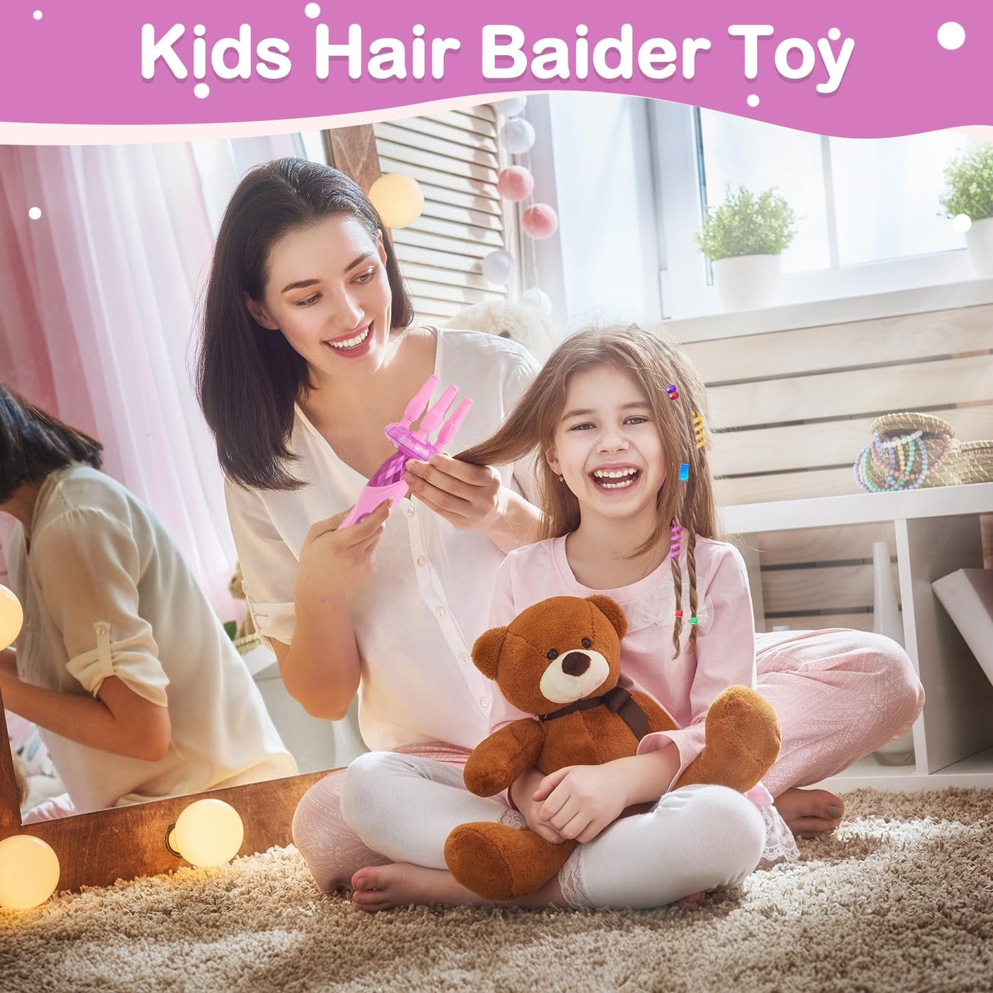 Yoloflix Hair Braiding Machine – Kids Hair Styling Toy Set with Beads & Accessories