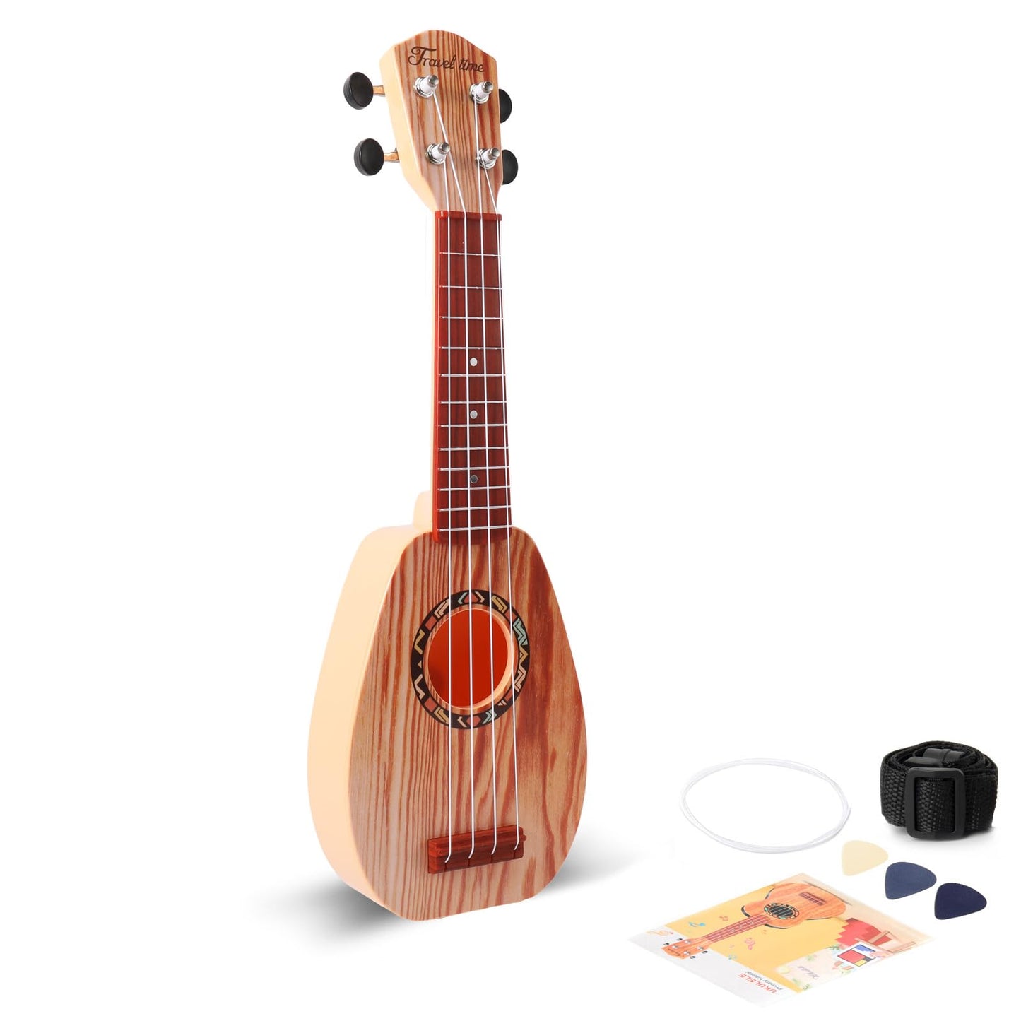 YOLOPARK 17-Inch Kids Guitar – Beginner Wooden Toy Guitar for Ages 3–7
