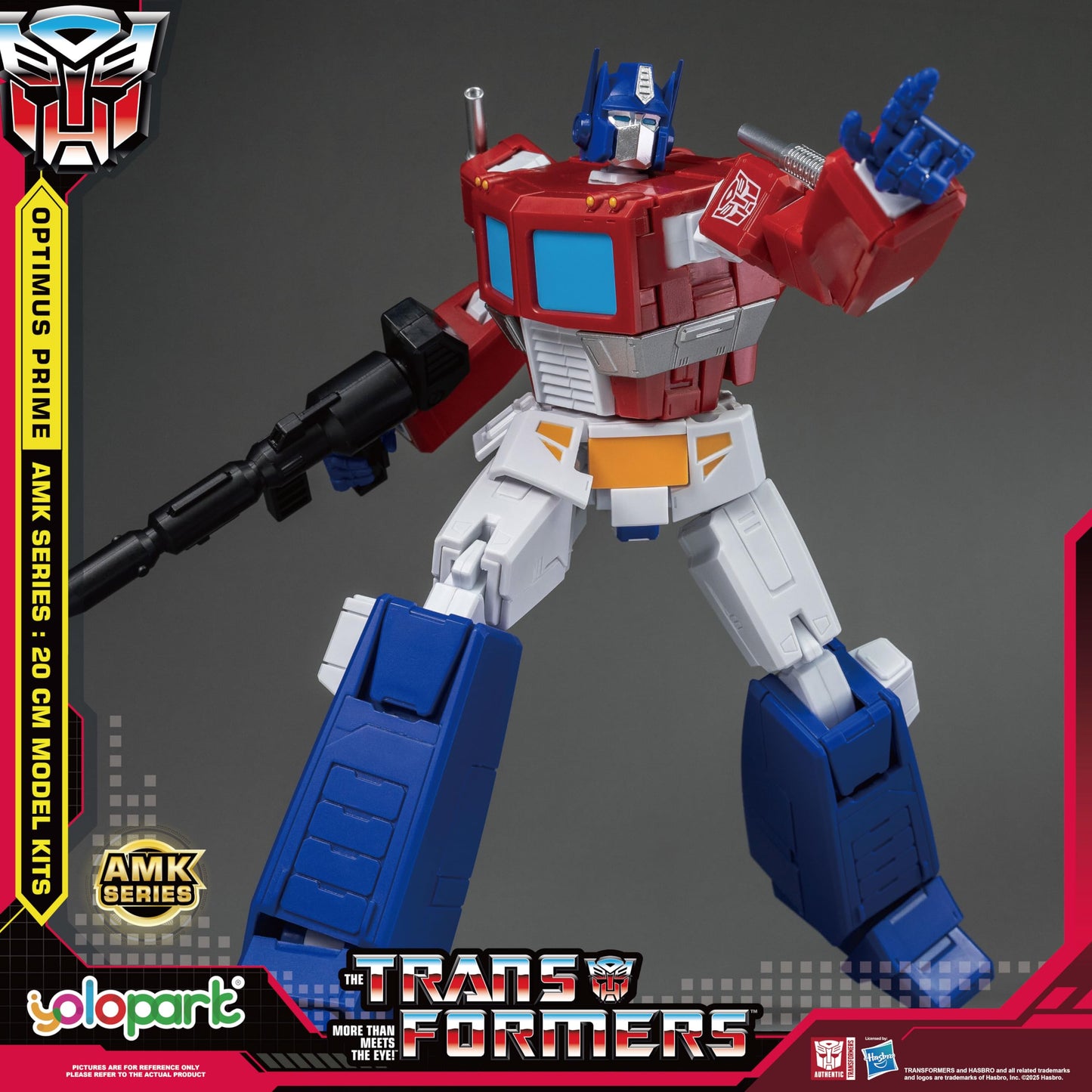 YOLOPARK AMK Series G1 Transformers Figures – Optimus Prime & Megatron, 7.87-Inch, Highly Articulated, Non-Transforming