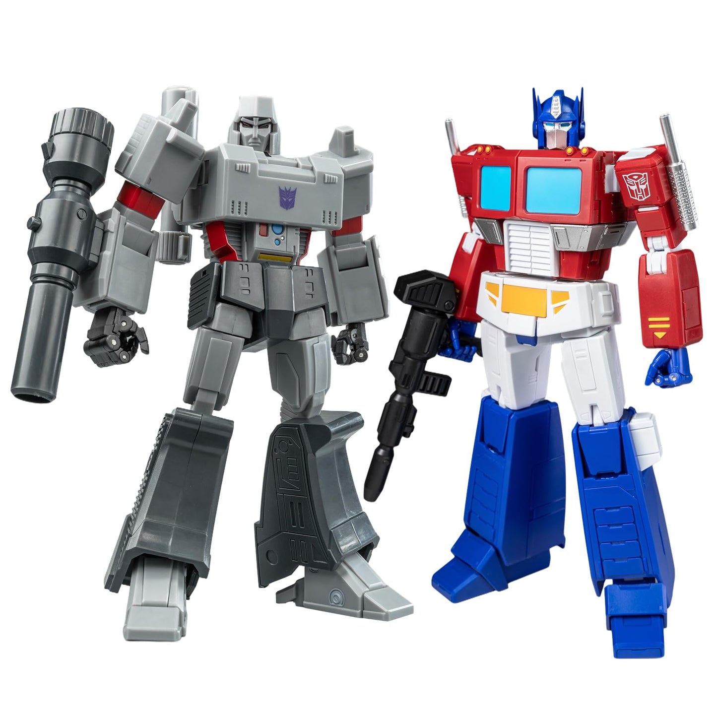 YOLOPARK AMK Series G1 Transformers Figures – Optimus Prime & Megatron, 7.87-Inch, Highly Articulated, Non-Transforming