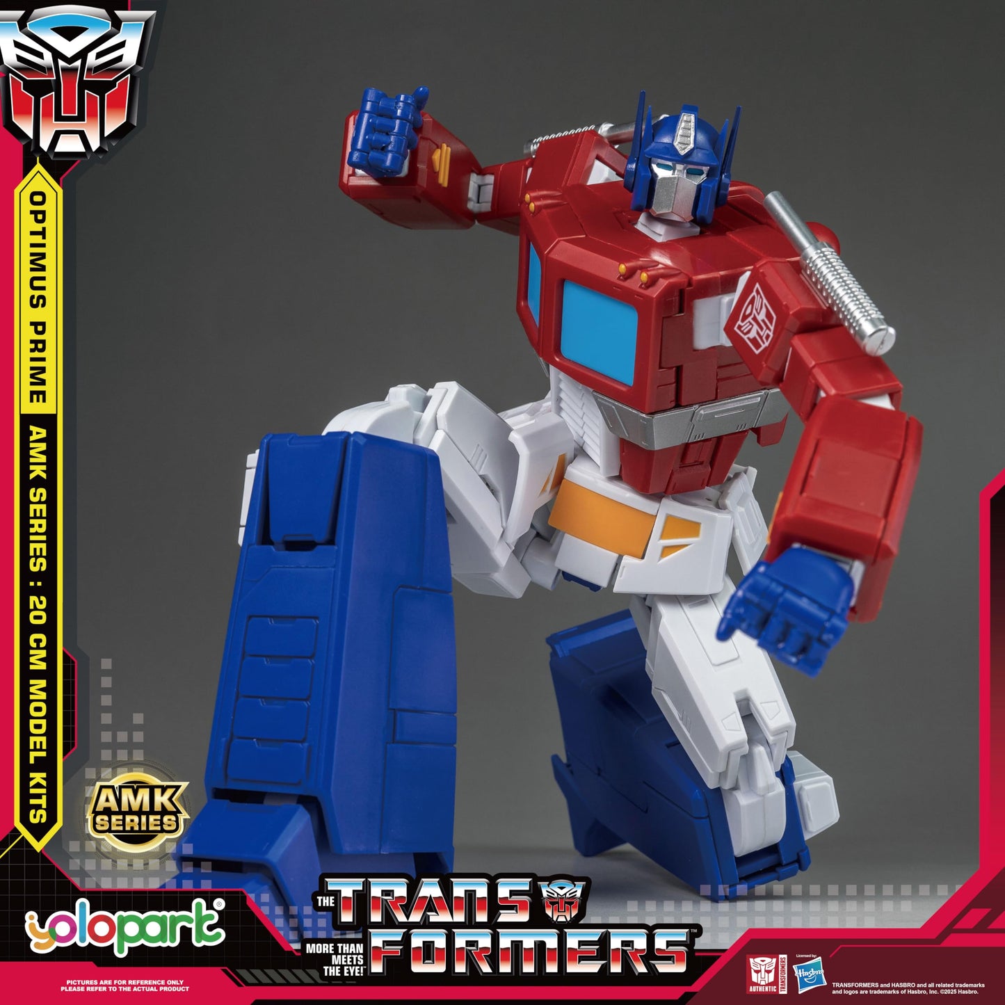 YOLOPARK AMK Series G1 Transformers Figures – Optimus Prime & Megatron, 7.87-Inch, Highly Articulated, Non-Transforming