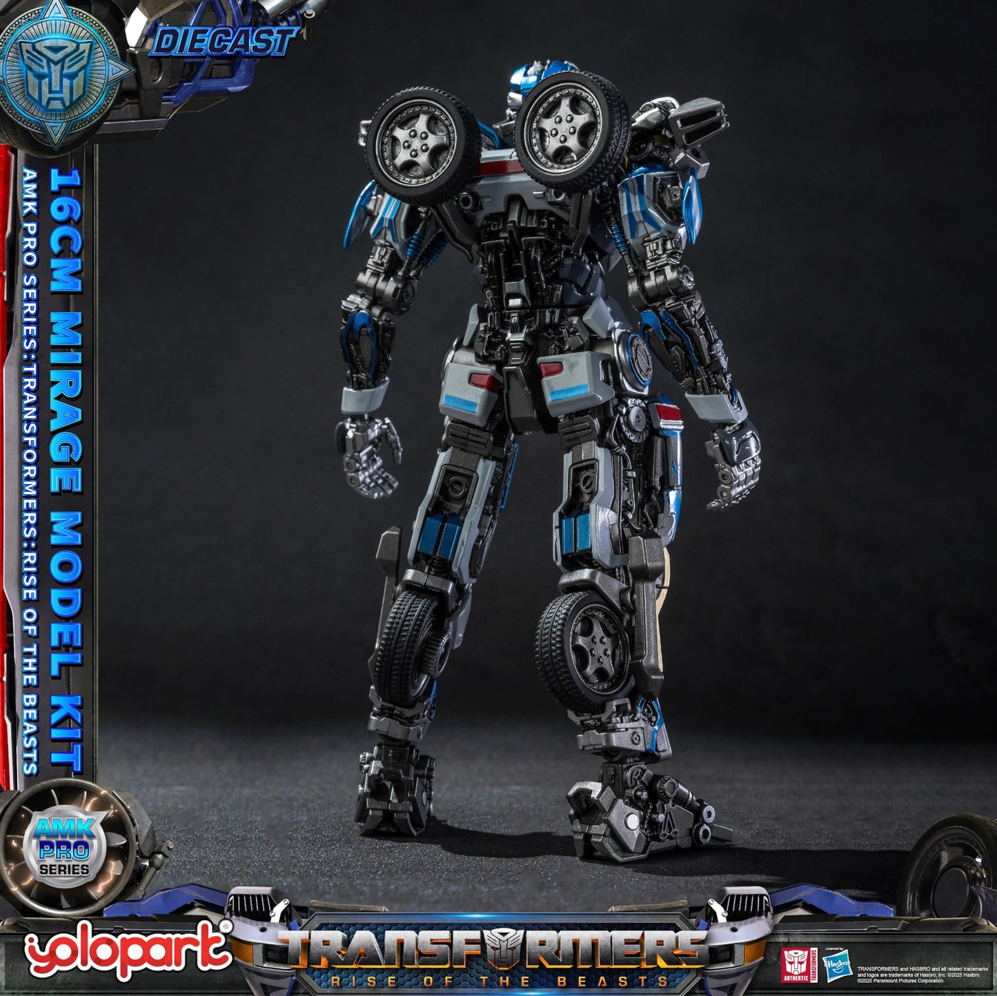 YOLOPARK Mirage Transformer Toy AMK PRO Series MV7 Mirage, 6.3-Inch Non-Transforming Collectible Figure