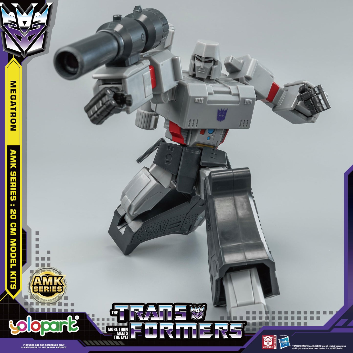 YOLOPARK AMK Series G1 Transformers Figures – Optimus Prime & Megatron, 7.87-Inch, Highly Articulated, Non-Transforming