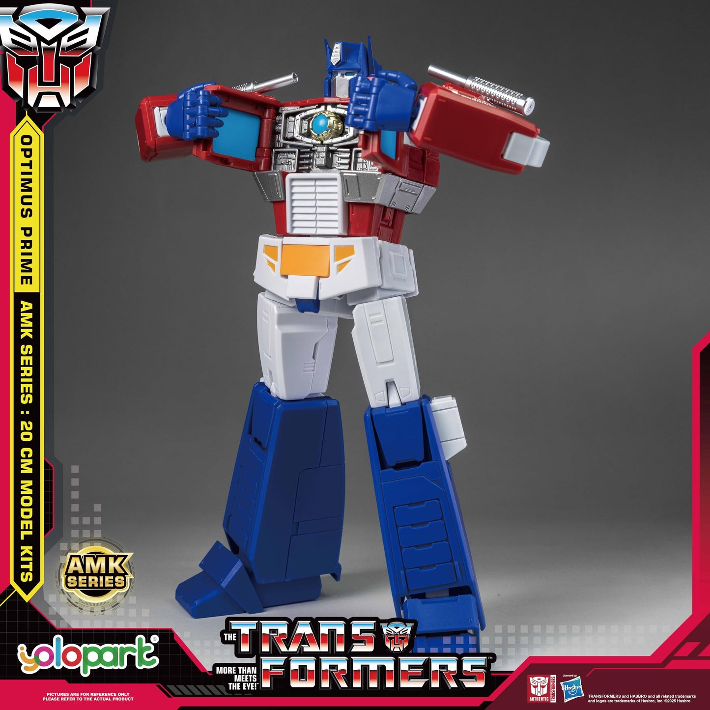 YOLOPARK AMK Series G1 Transformers Figures – Optimus Prime & Megatron, 7.87-Inch, Highly Articulated, Non-Transforming