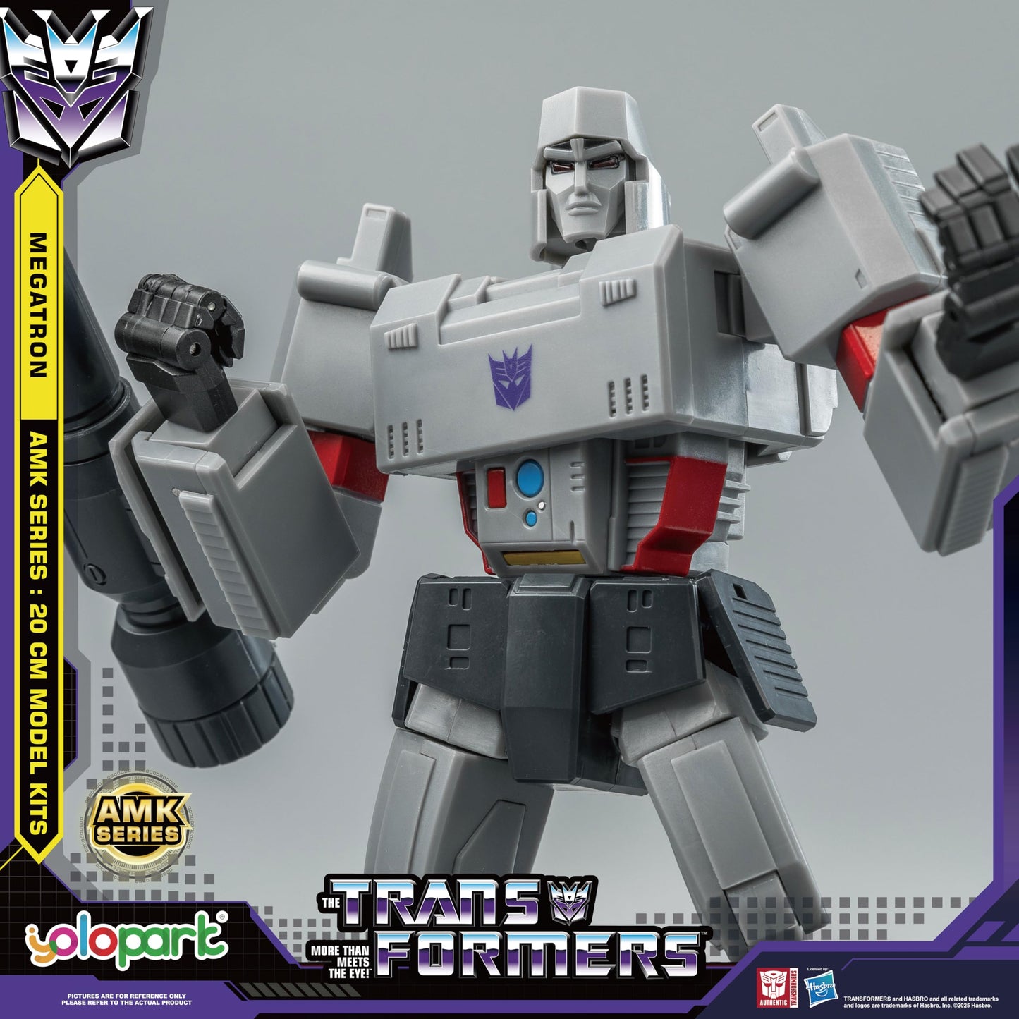 YOLOPARK AMK Series G1 Transformers Figures – Optimus Prime & Megatron, 7.87-Inch, Highly Articulated, Non-Transforming