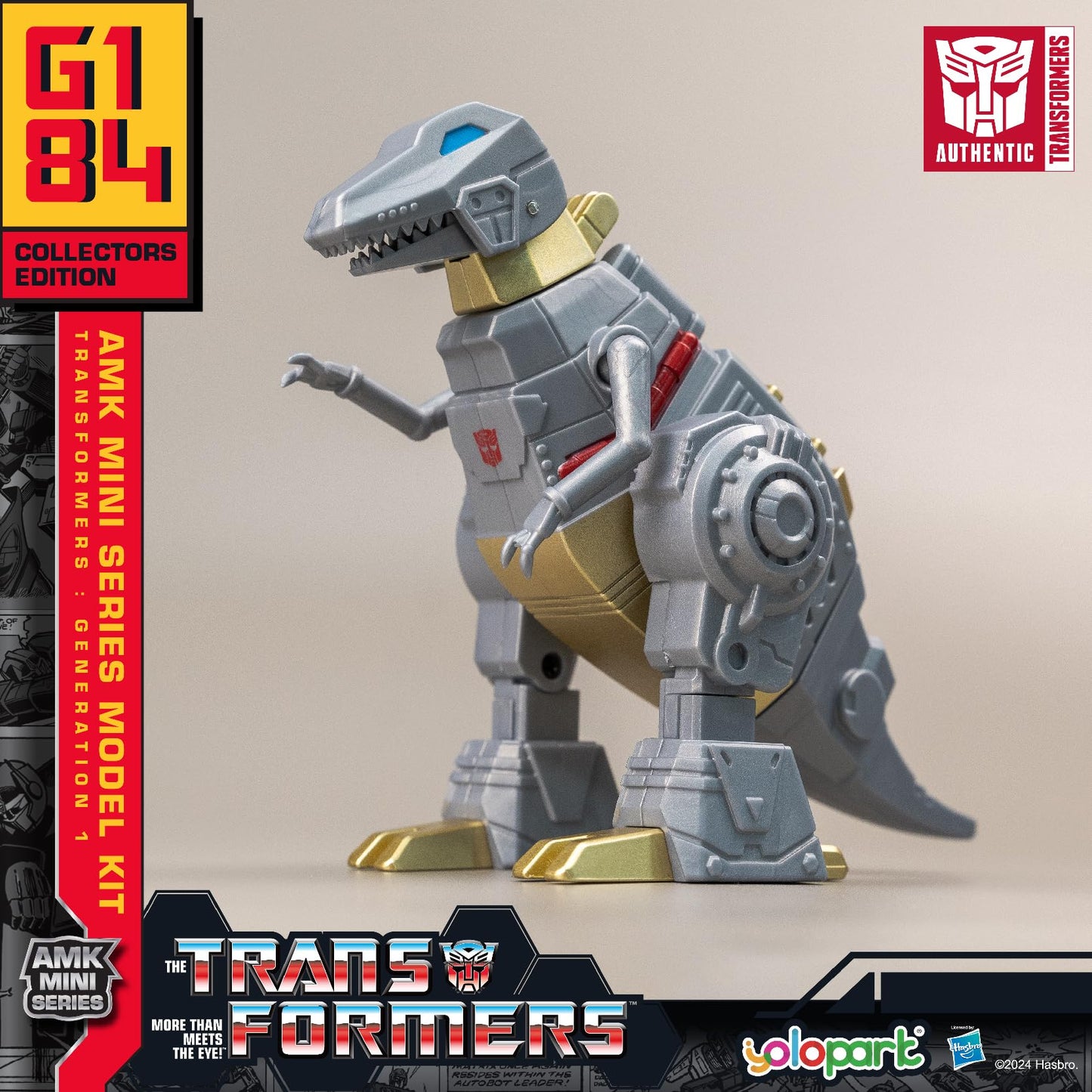 YOLOPARK Transformers G1 6-Pack Action Figures - Optimus Prime, Bumblebee, Megatron & More (No Converting)