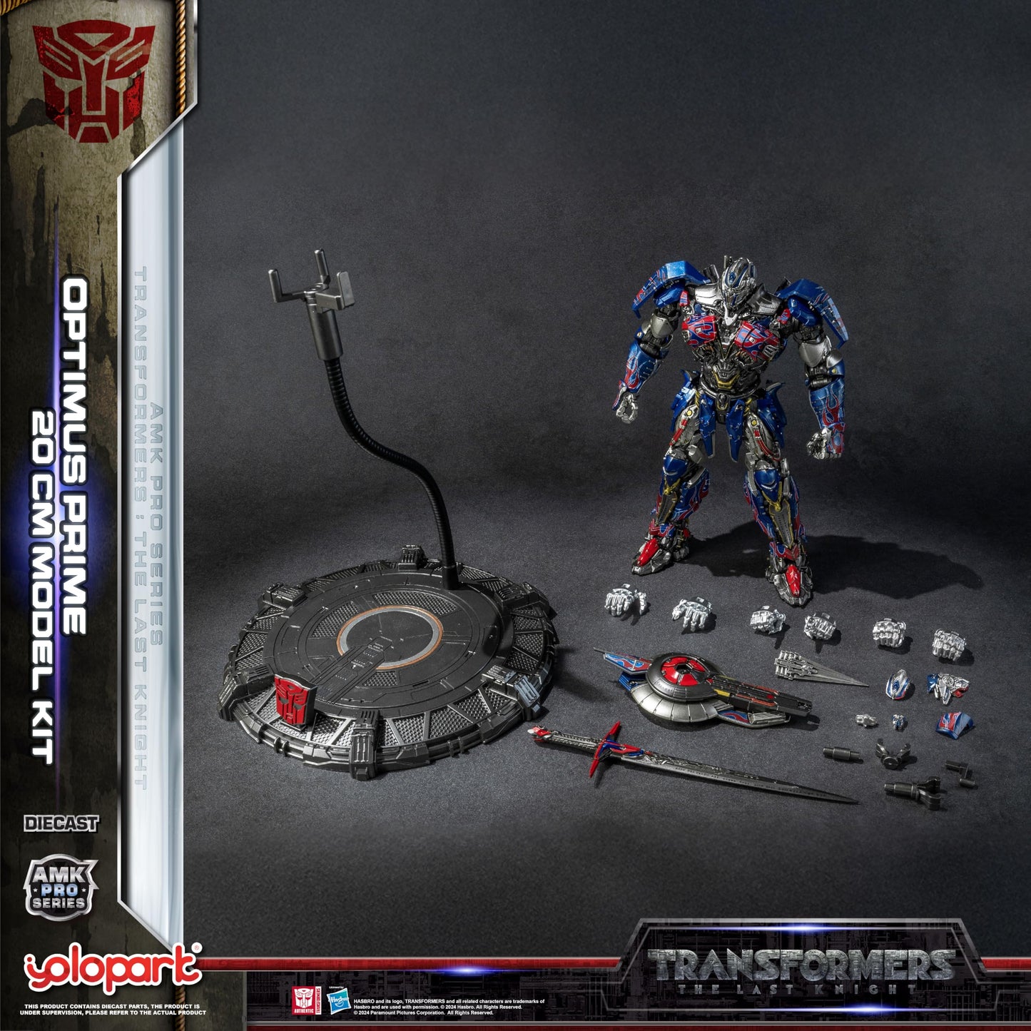 YOLOPARK Transformers MV5 Optimus Prime — 7.87 Inch, Non-Transforming Figure, Upgraded Weaponry