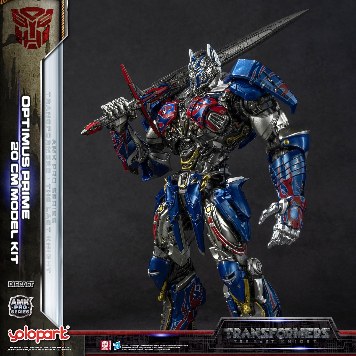 YOLOPARK Transformers MV5 Optimus Prime — 7.87 Inch, Non-Transforming Figure, Upgraded Weaponry